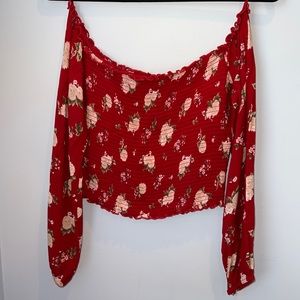 Floral crop top
